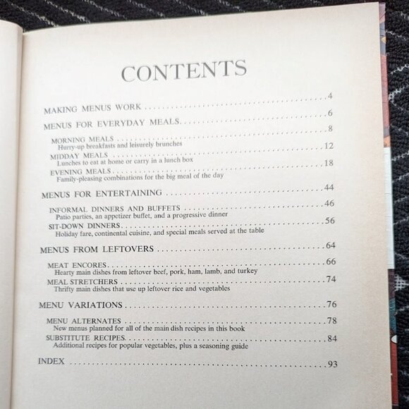 20% OFF Vintage – Better Homes & Gardens – Menu Cook Book © 1972 - Picture 6 of 7